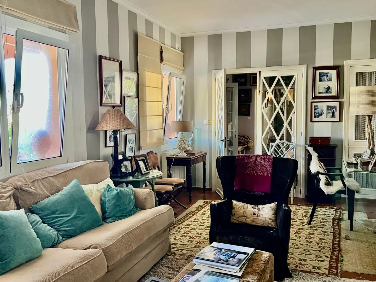 Living room of Houses for sale in Pollença  with Air Conditioner, Private garden and Terrace