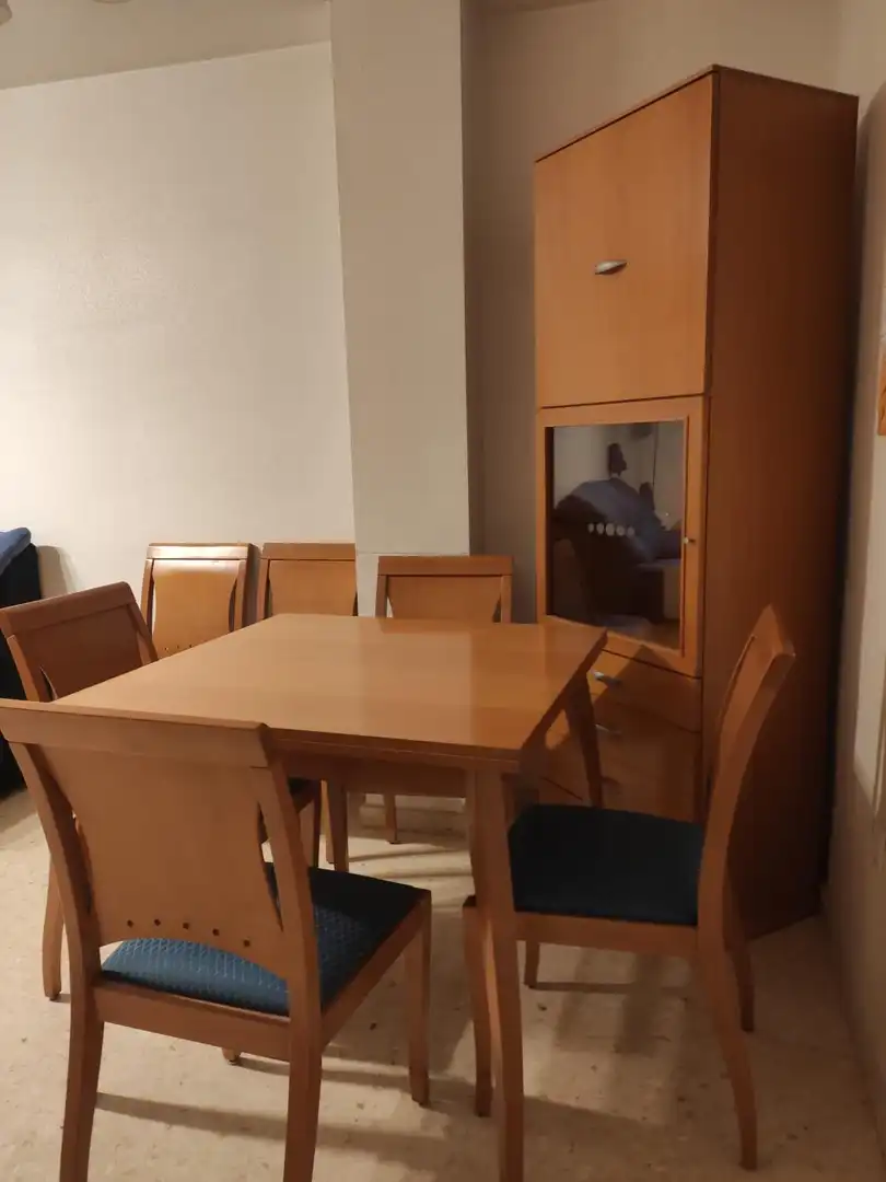 Comedor de Piso de alquiler en Murcia con Aire acondicionado, Calefacción y Jardín privado