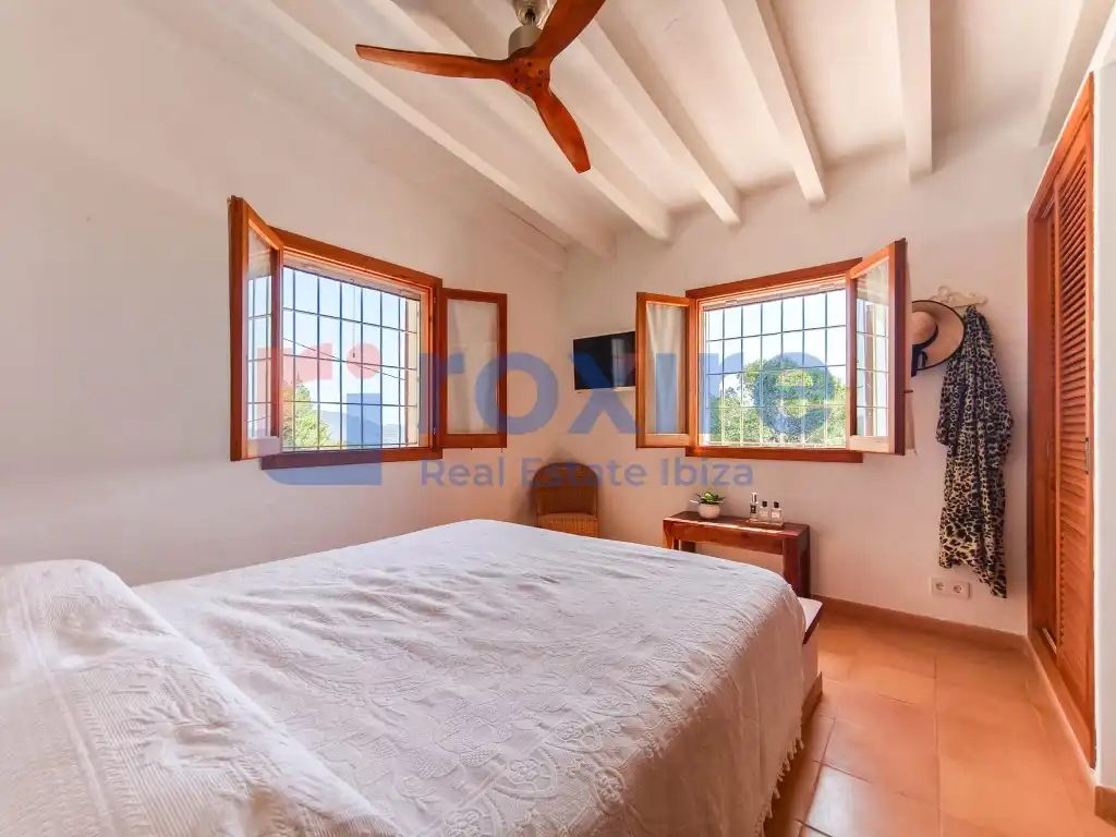 Bedroom of Houses for rent in Sant Josep de sa Talaia  with Air Conditioner, Private garden and Terrace
