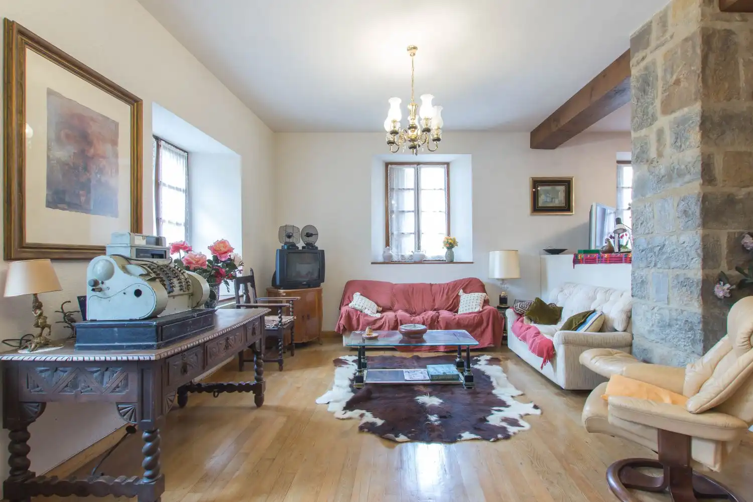 Sala de estar de Casa o chalet en venta en Atetz con Calefacción, Terraza y Amueblado