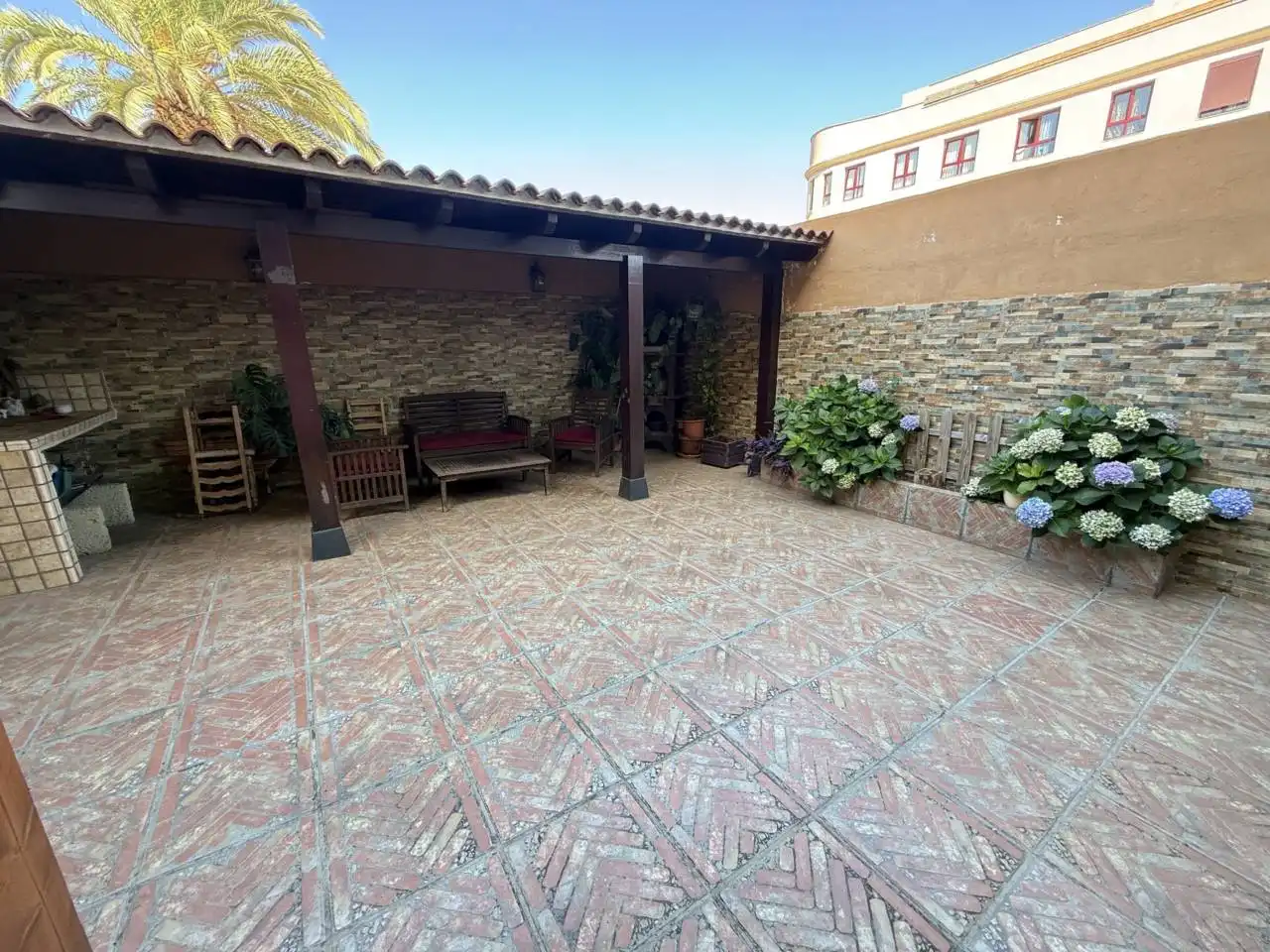 Terrassa de Casa adosada en venda en San Cristóbal de la Laguna amb Jardí privat, Parquet i Terrassa