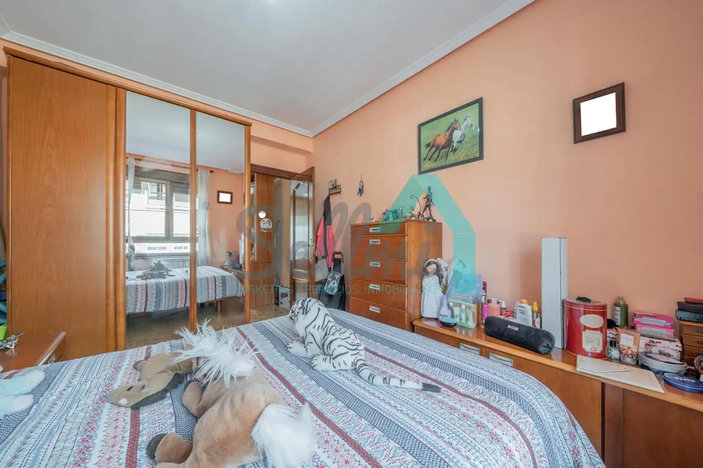 Bedroom of Flat for sale in Mieres (Asturias)  with Heating, Parquet flooring and Storage room