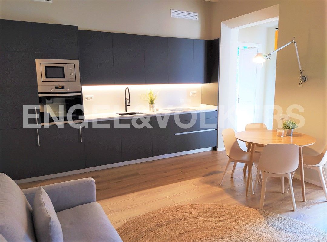 Cuina de Apartament en venda en  Barcelona Capital amb Aire condicionat, Calefacció i Parquet
