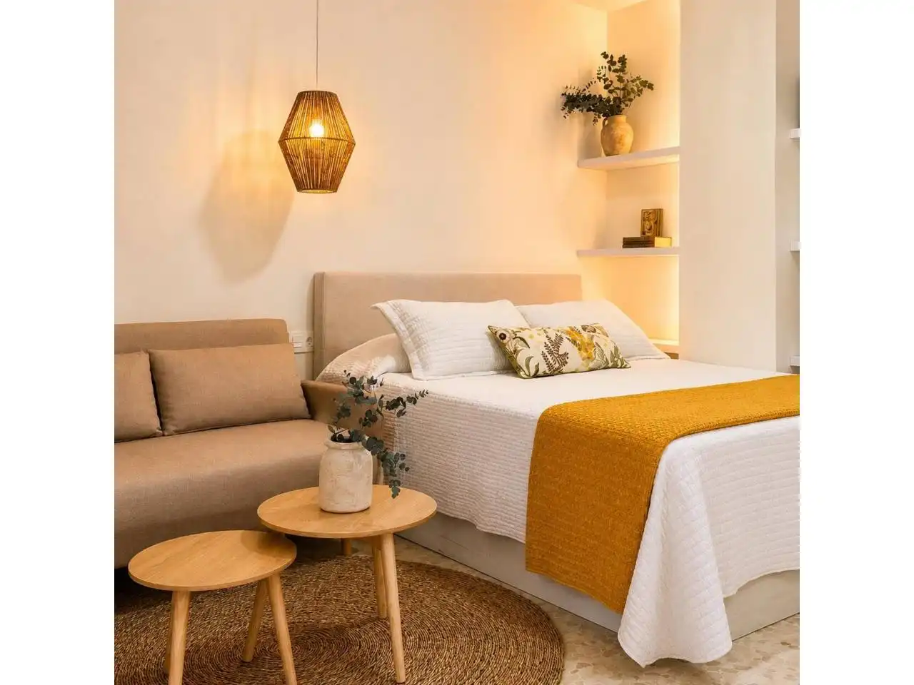 Bedroom of Study for rent in Roquetas de Mar  with Air Conditioner, Furnished and Balcony