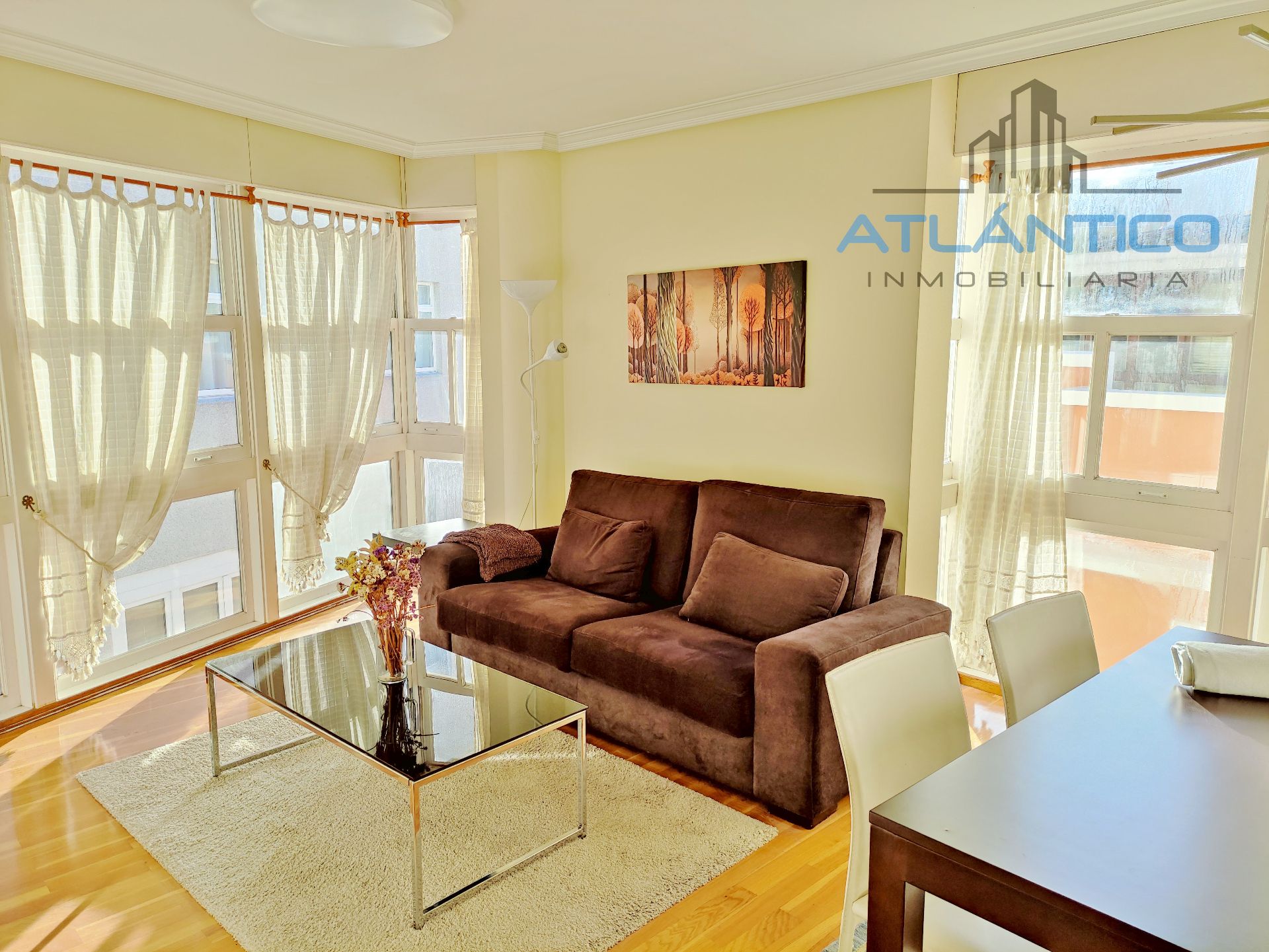 Exterior view of Flat to rent in A Coruña Capital   with Heating, Parquet flooring and Furnished
