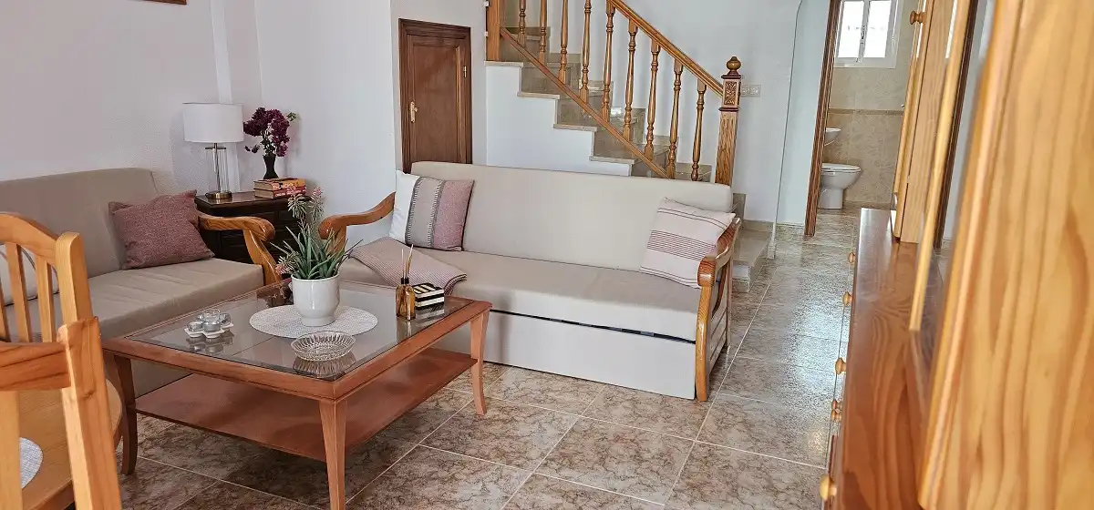 Sala de estar de Dúplex en venta en Orihuela con Terraza, Piscina y Amueblado
