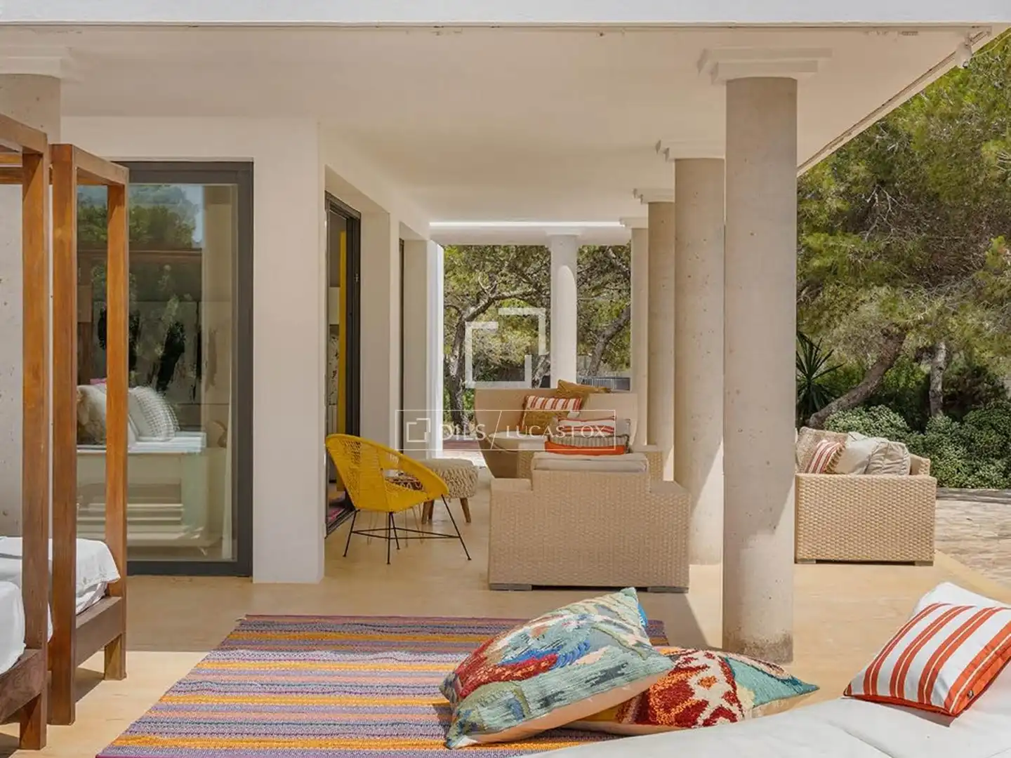 Terraza de Casa o chalet de alquiler en Formentera con Aire acondicionado, Jardín privado y Terraza