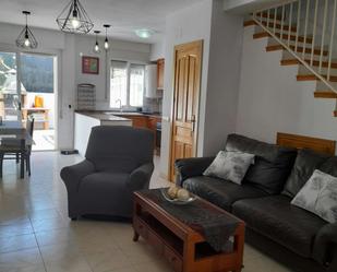 Living room of Single-family semi-detached to rent in Gilet  with Heating, Terrace and Furnished