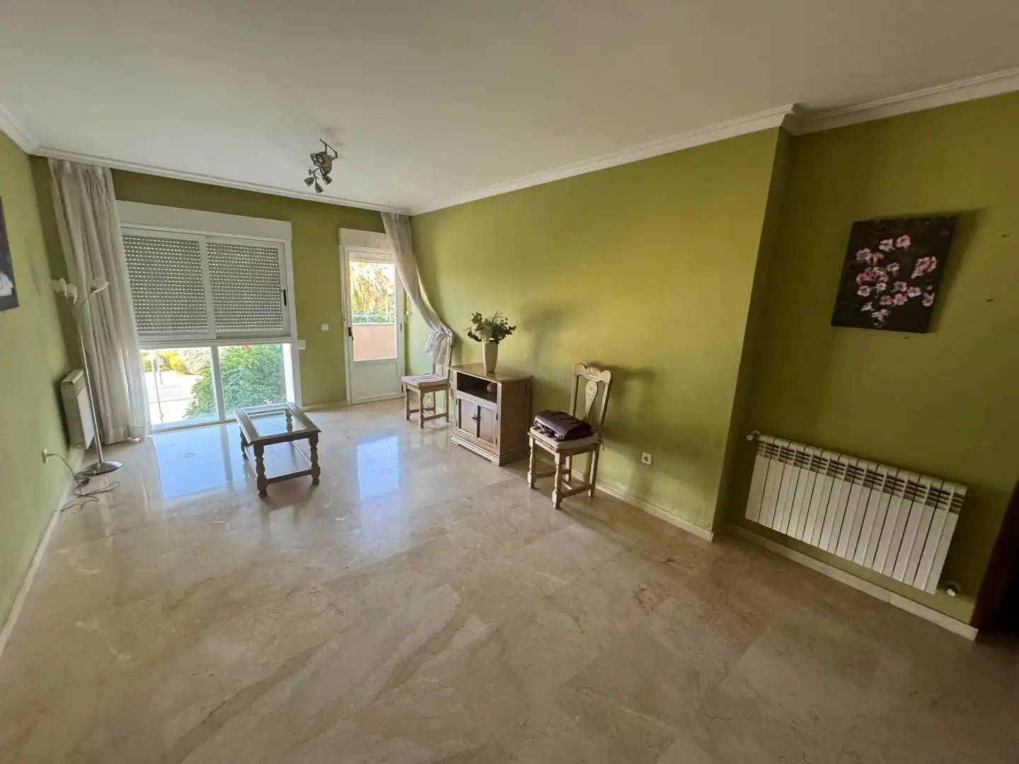 Sala de estar de Piso de alquiler en Cáceres con Calefacción, Terraza y Amueblado