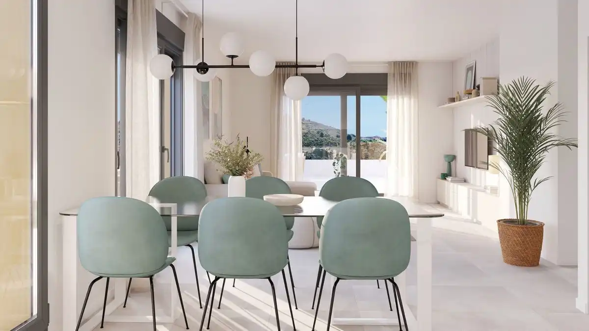 Comedor de Apartamento en venta en Mijas con Aire acondicionado, Terraza y Trastero