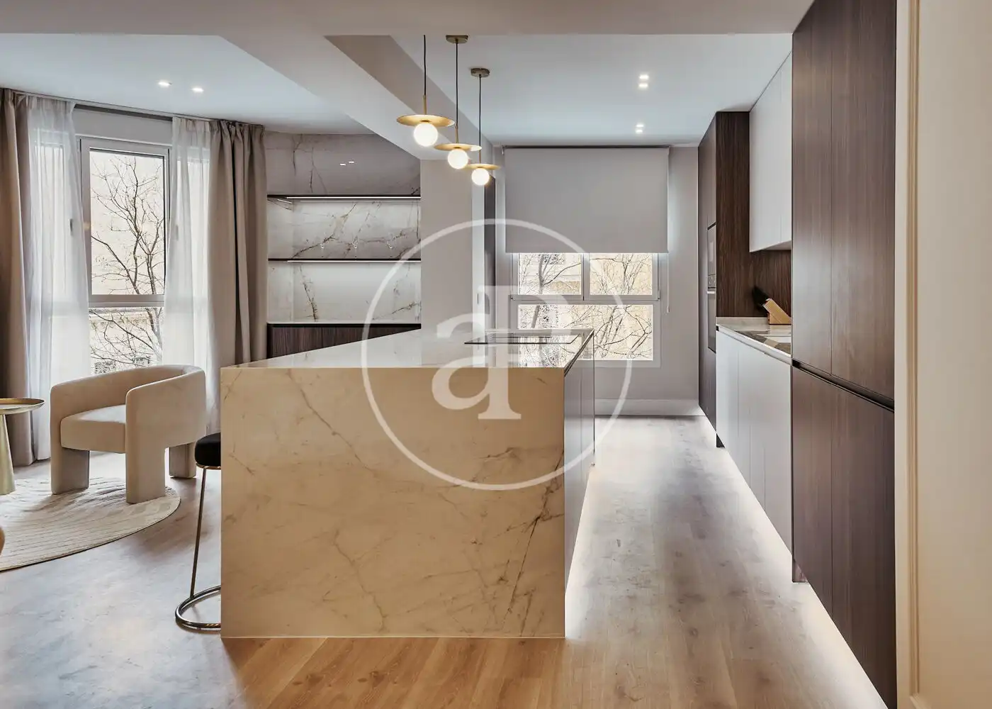 Kitchen of Flat for sale in Madrid  with Air Conditioner, Heating and Terrace