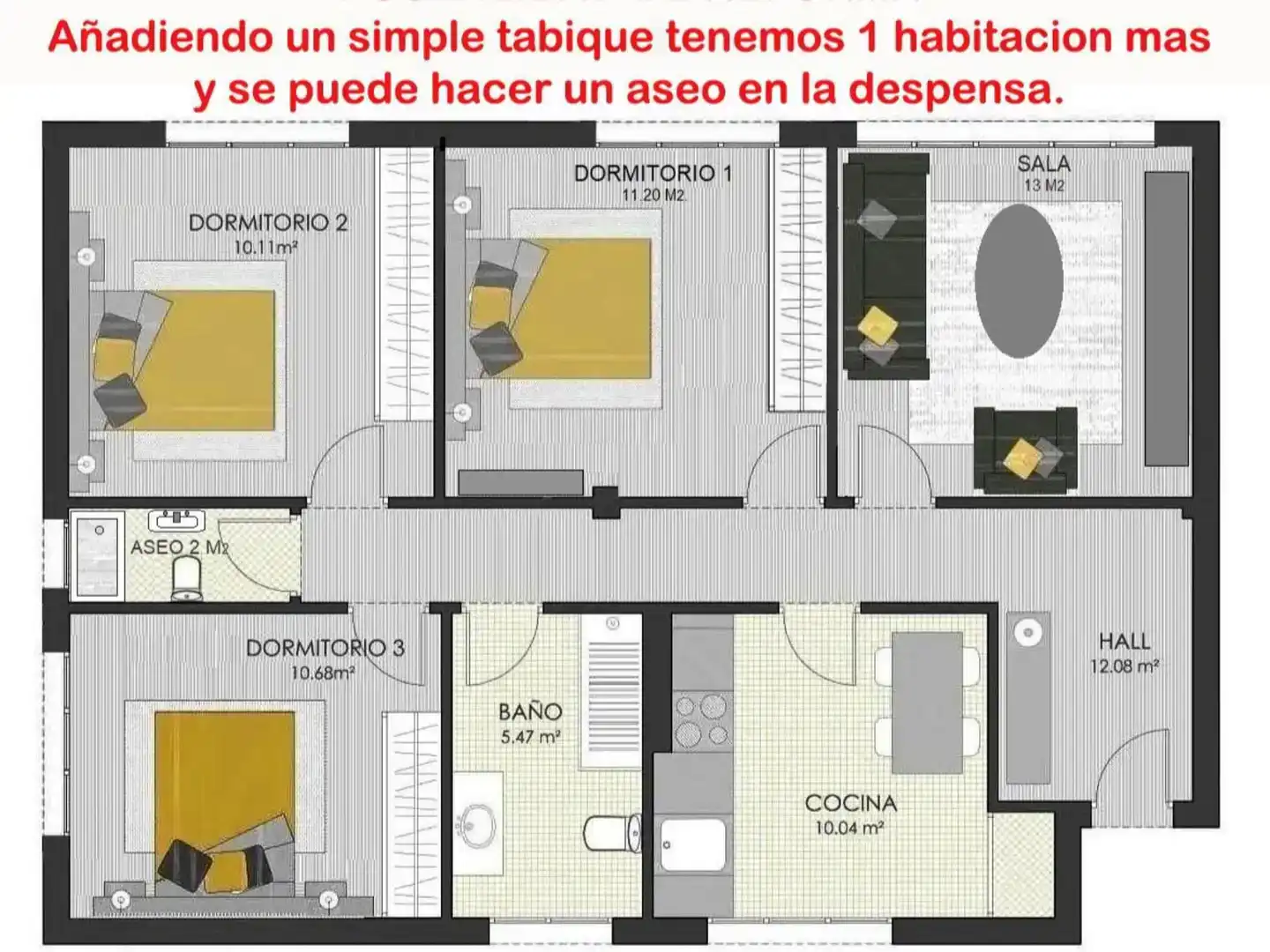 Pis en venda en Carreño amb Aire condicionat, Jardí privat i Moblat