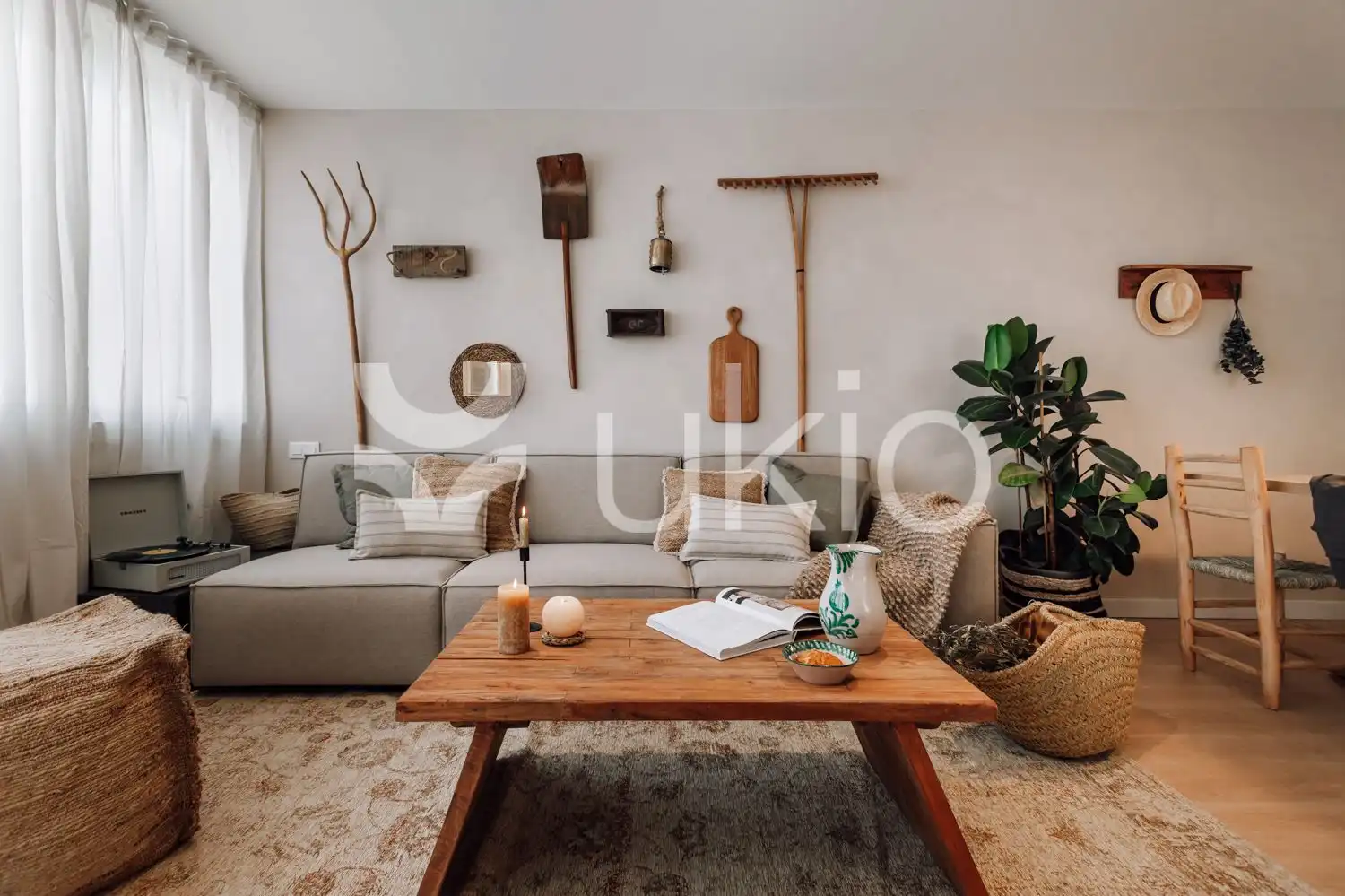 Sala d'estar de Apartament de lloguer en  Barcelona Capital amb Aire condicionat, Calefacció i Terrassa