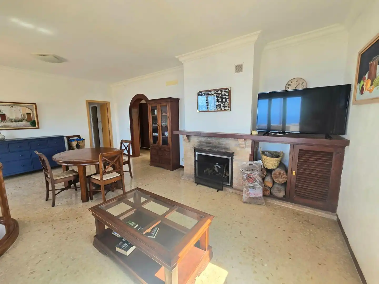 Sala d'estar de Casa o xalet en venda en Banyalbufar amb Aire condicionat i Terrassa