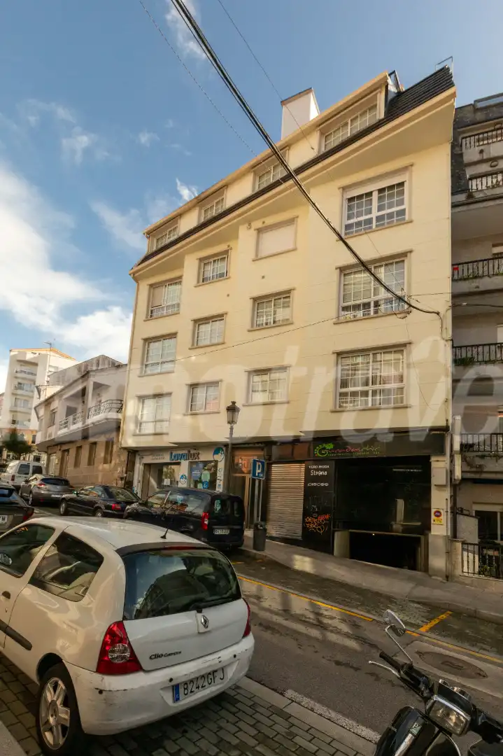 Exterior view of Flat for rent in Sanxenxo  with Heating, Parquet flooring and Furnished