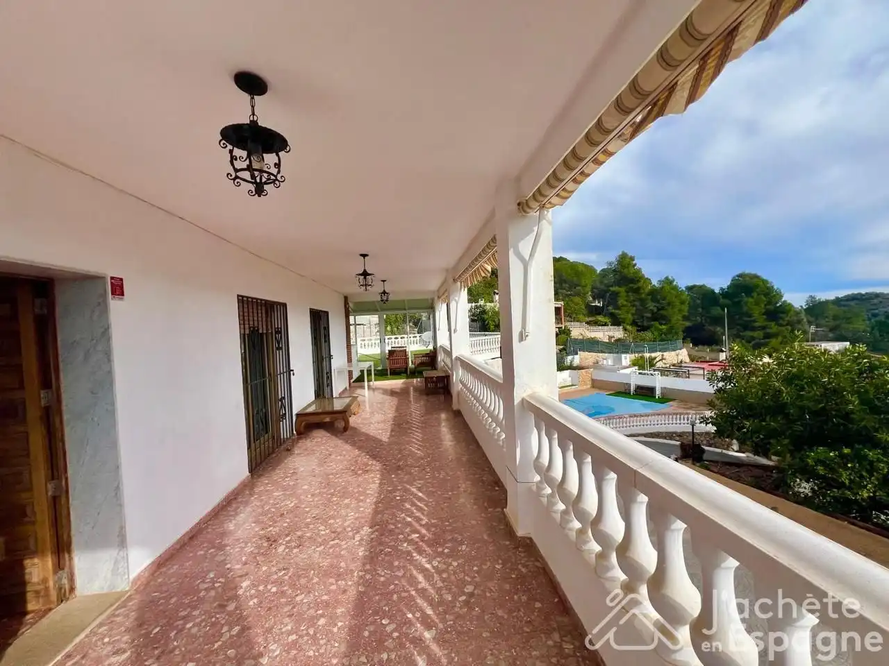 Terrace of Country homes for sale in Quart de les Valls  with Private garden, Terrace and Swimming Pool