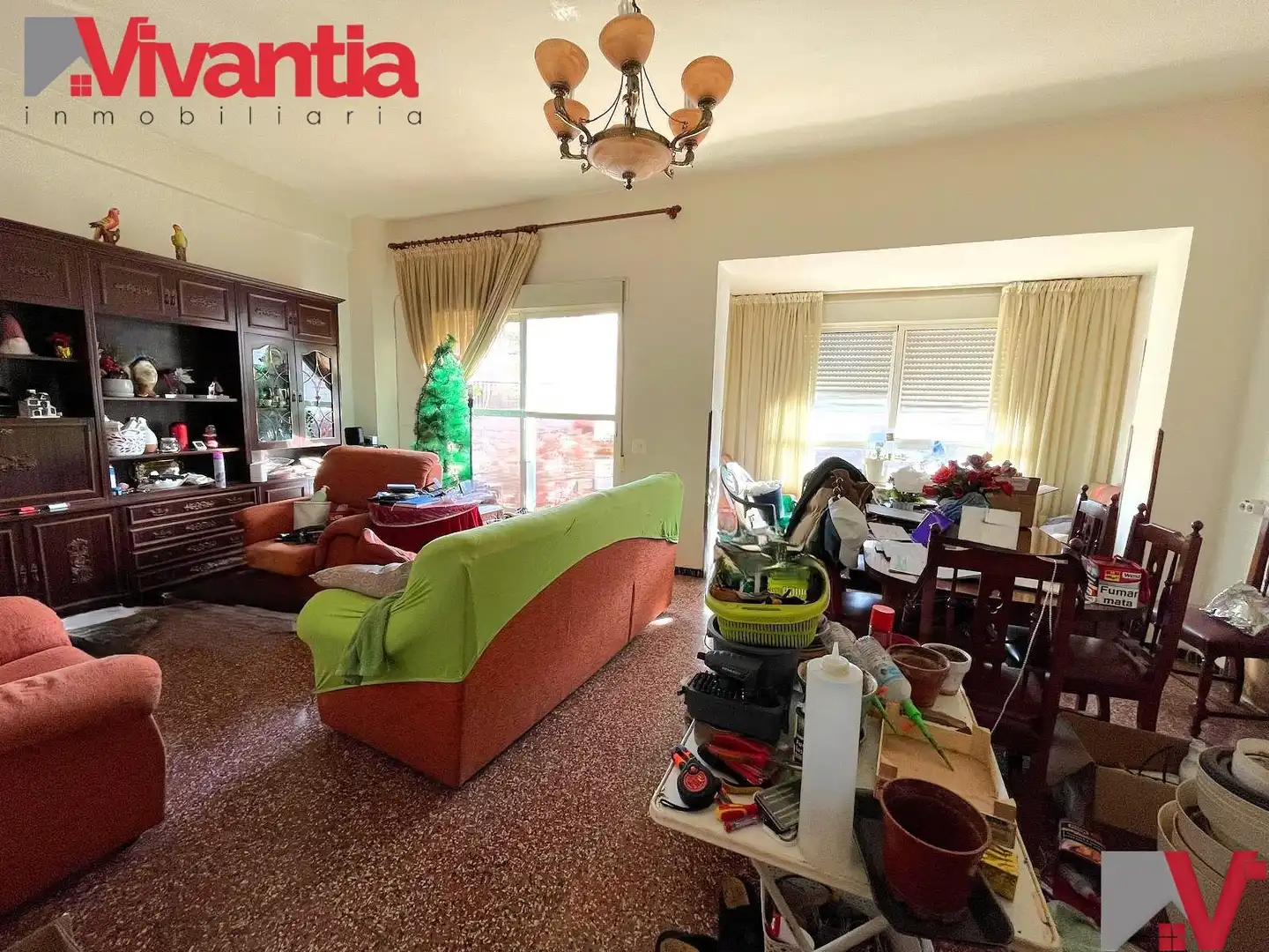 Sala de estar de Piso en venta en Lorca con Trastero, Amueblado y Horno