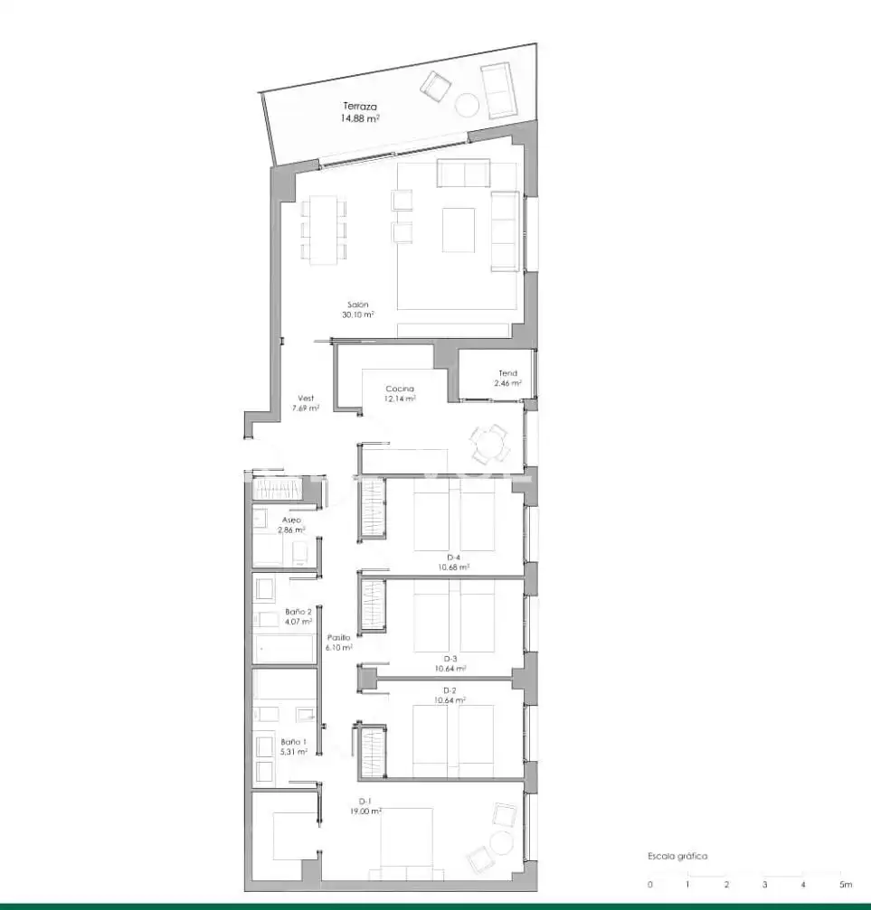 Piso en venta en Madrid con Aire acondicionado, Calefacción y Terraza