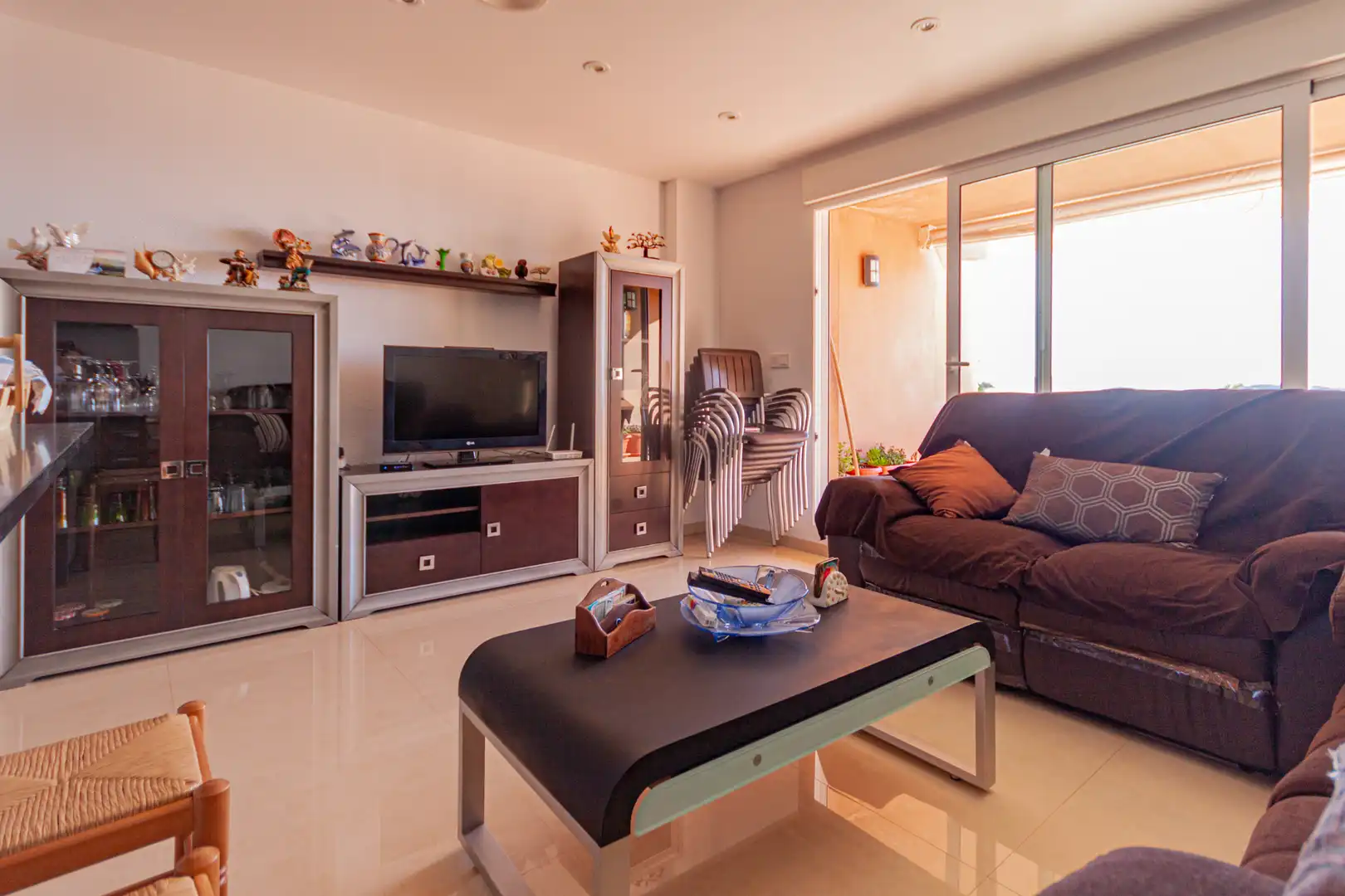 Wohnzimmer von Wohnungen zum Verkauf in La Manga del Mar Menor mit Klimaanlage, Heizung und Terrasse