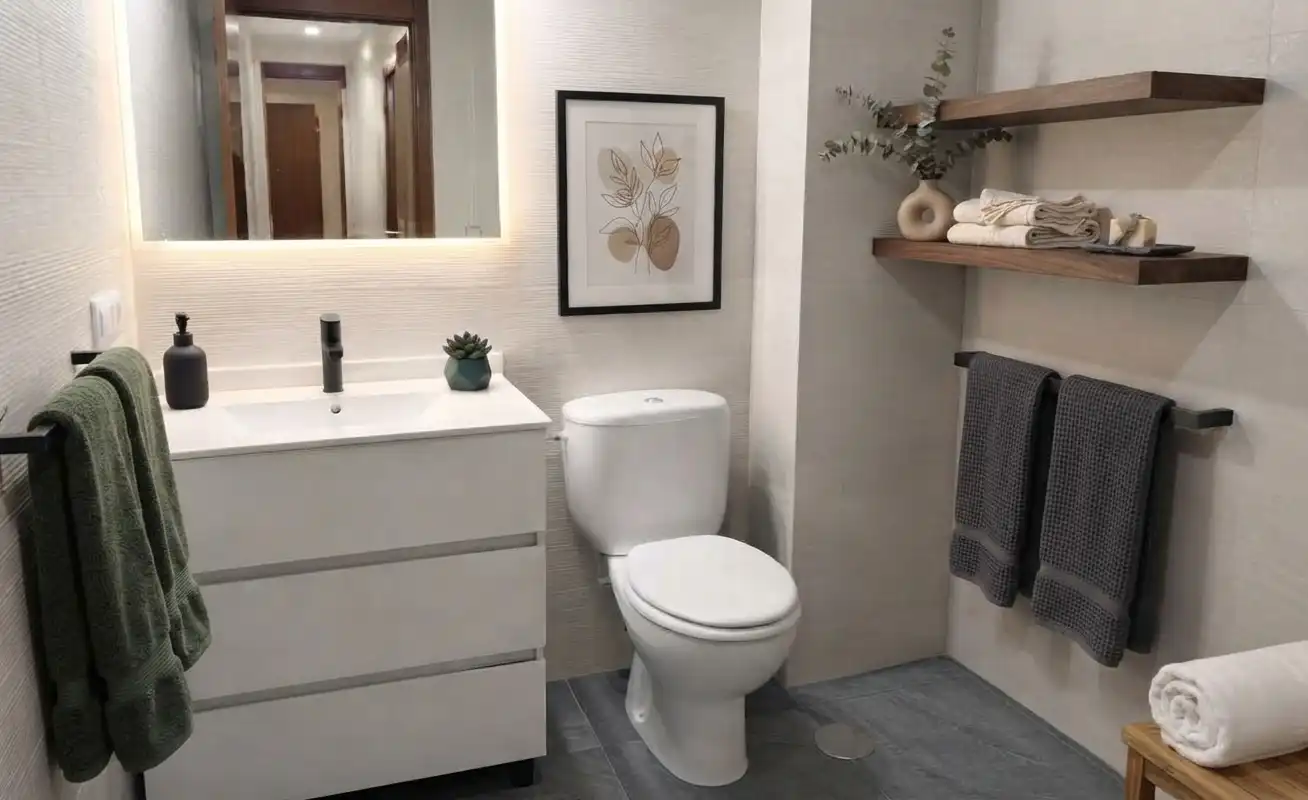Baño de Piso en venta en Madrid con Calefacción, Terraza y Alarma