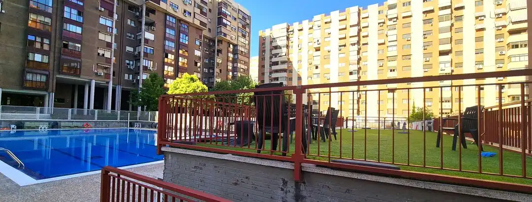 Terrace of Flat for rent in Madrid  with Air Conditioner, Heating and Private garden