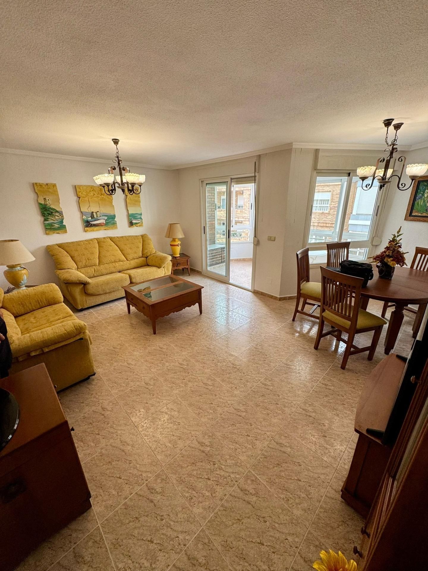 Living room of Apartment for sale in Torrevieja  with Terrace, Furnished and Balcony