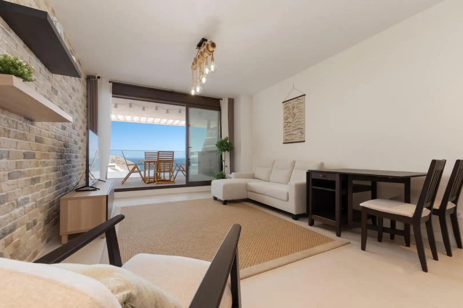 Living room of Flat for sale in Rincón de la Victoria  with Air Conditioner and Community pool