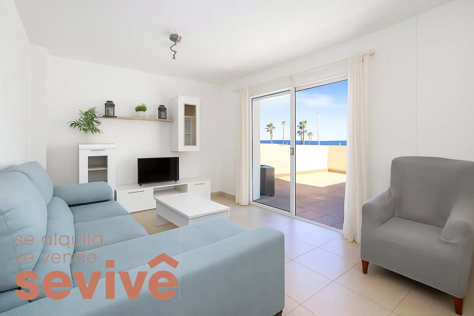 Living room of Flat for sale in Güímar  with Terrace, Swimming Pool and Furnished