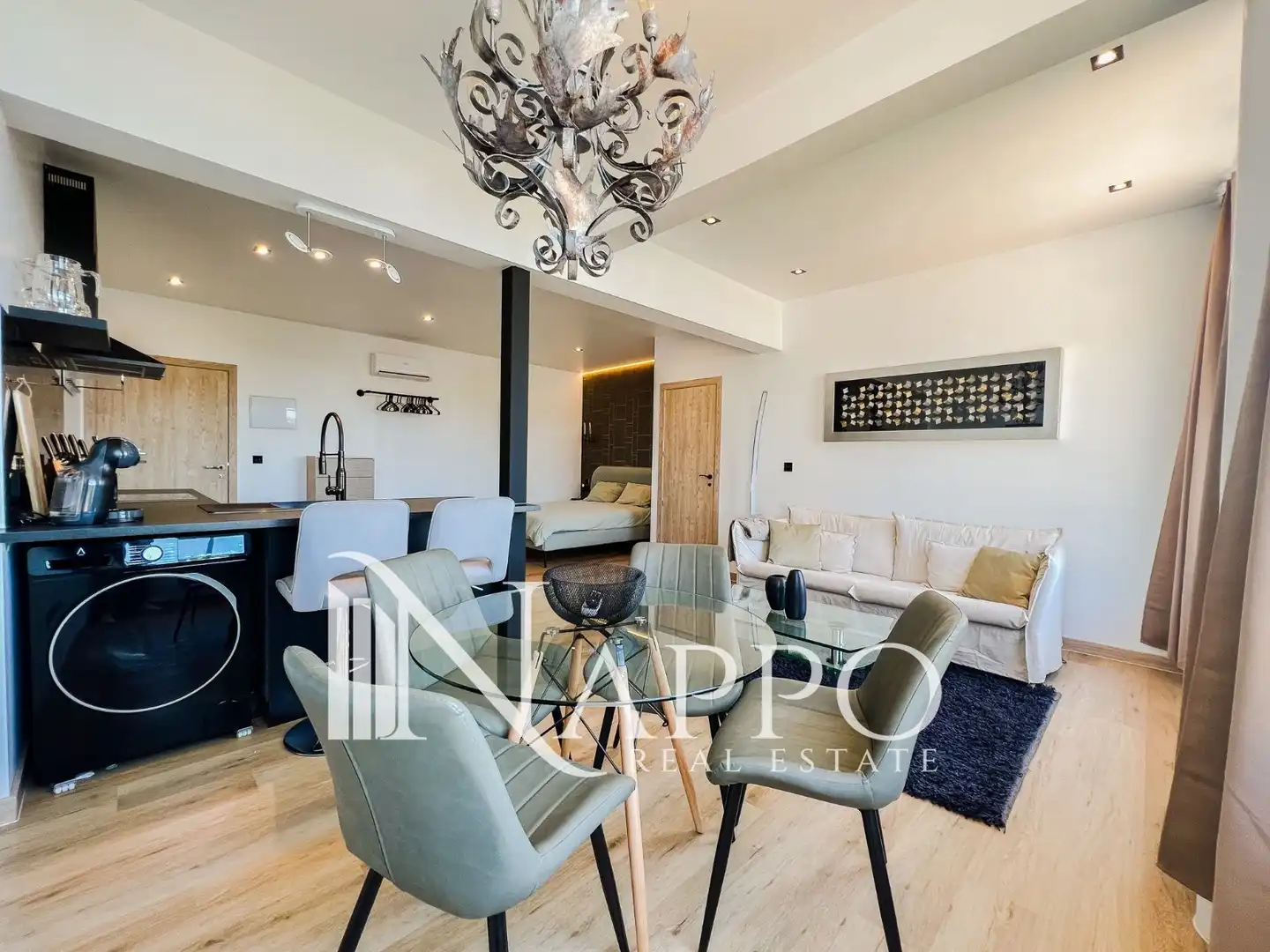 Wohnzimmer von Wohnung zum Verkauf in  Palma de Mallorca mit Klimaanlage, Heizung und Schwimmbad
