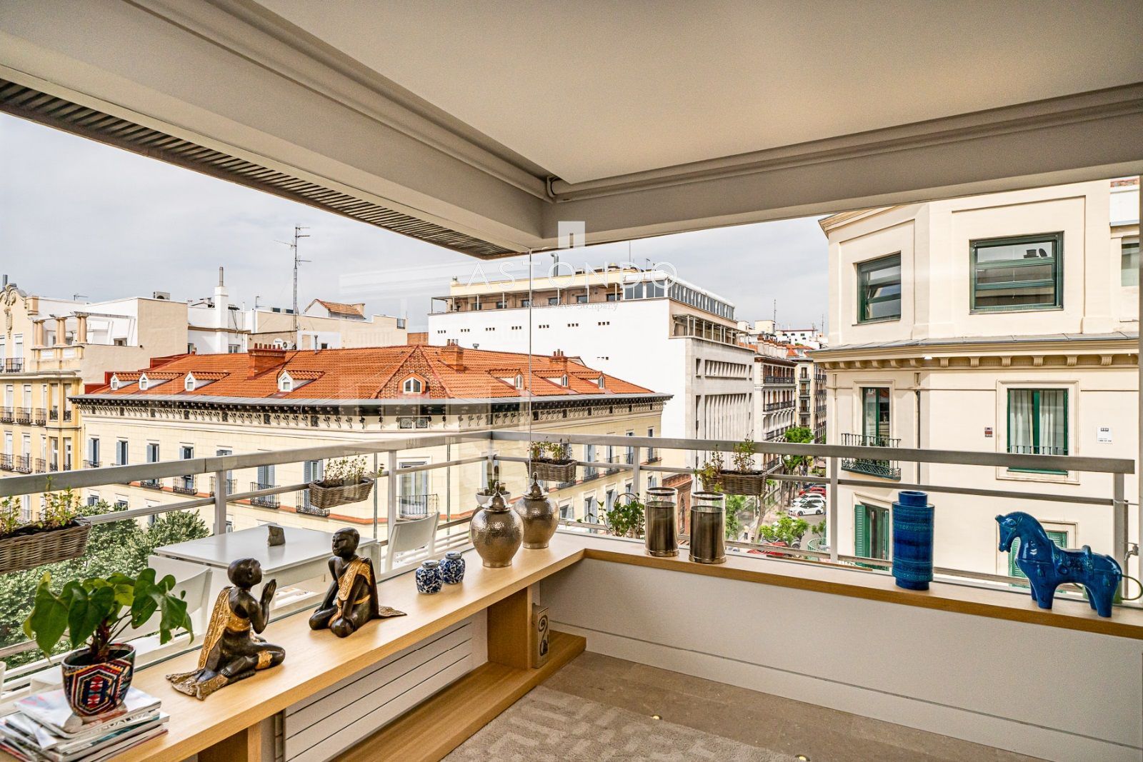 Balcony of Flat to rent in  Madrid Capital  with Air Conditioner, Heating and Terrace