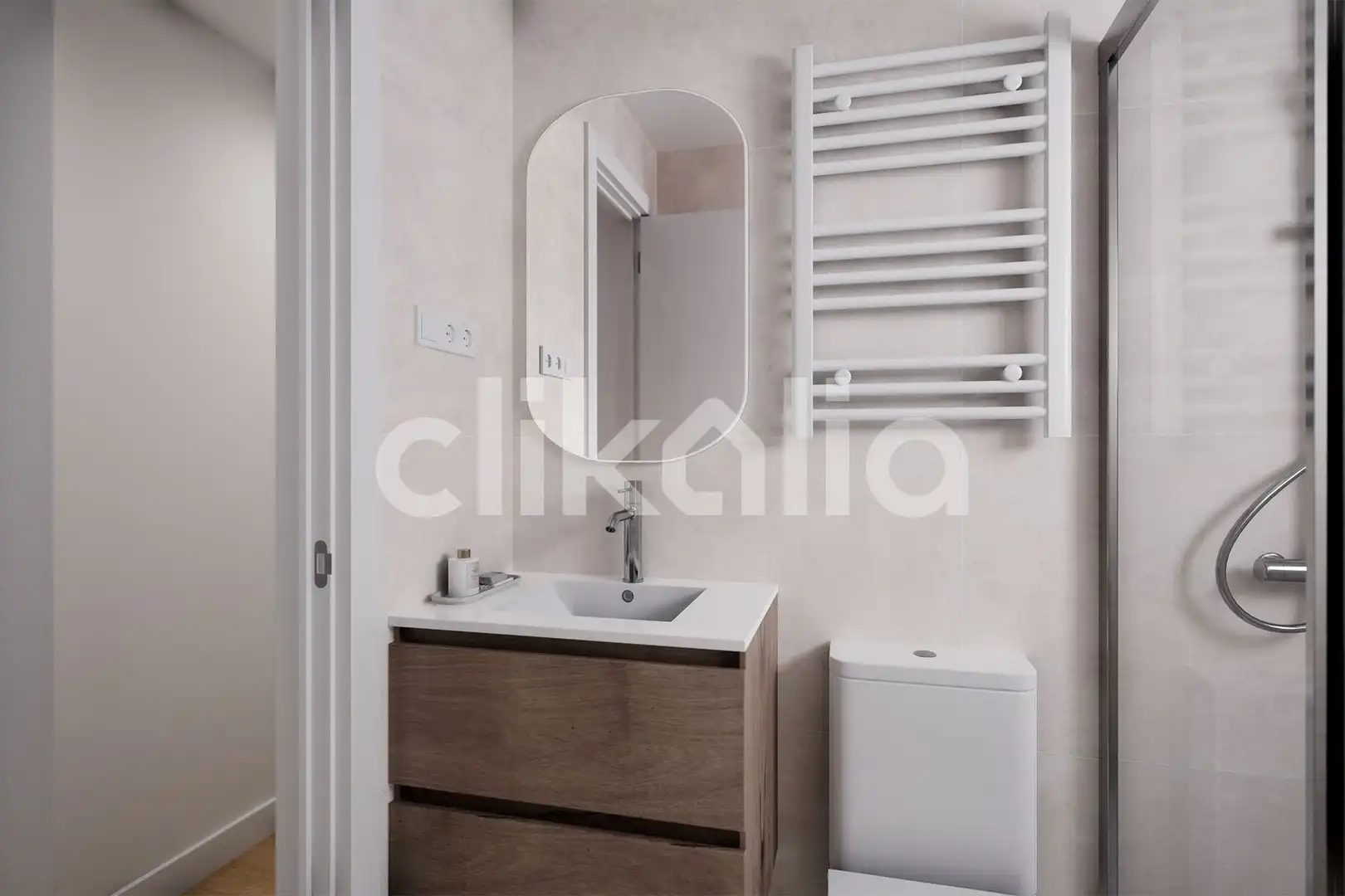 Bathroom of Flat for sale in Madrid  with Air Conditioner, Heating and Terrace