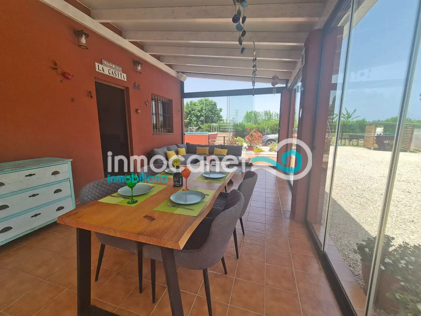 Terraza de Finca rústica en venta en Oliva con Jardín privado, Terraza y Trastero