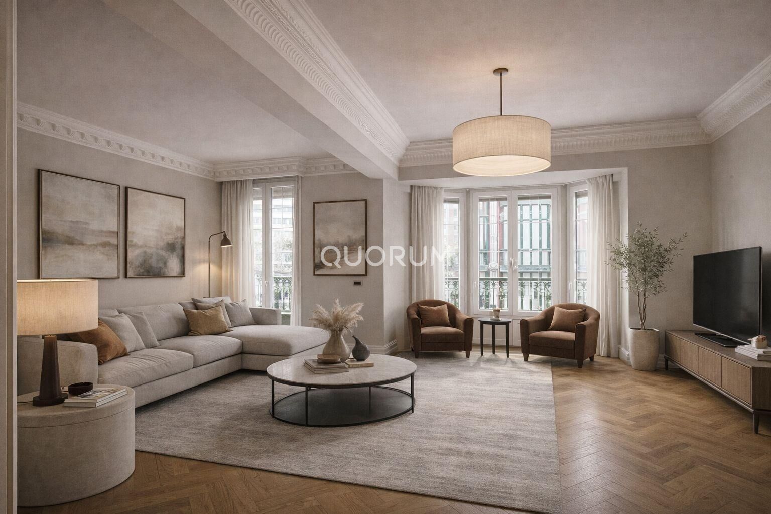 Sala de estar de Piso en venta en Bilbao  con Calefacción y Balcón