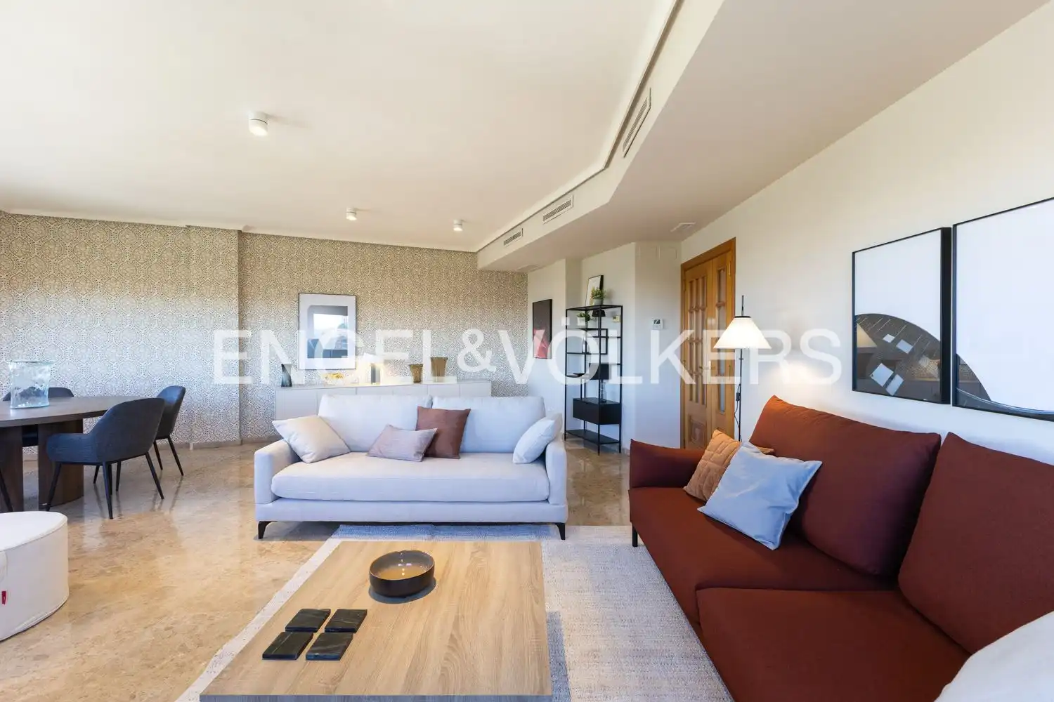 Sala de estar de Piso de alquiler en Valencia con Aire acondicionado, Calefacción y Amueblado