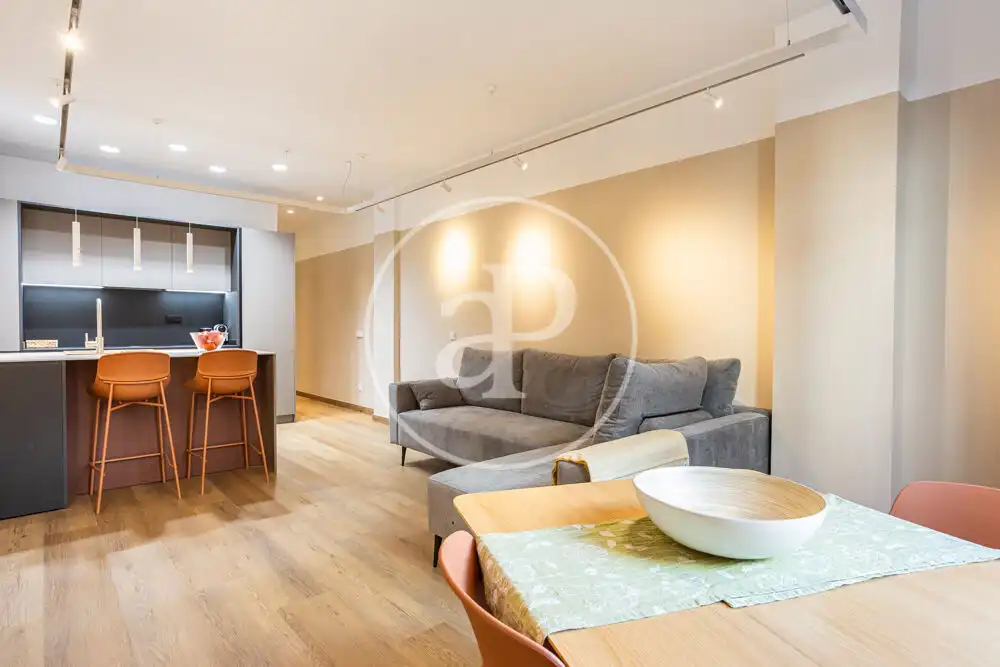 Living room of Flat for rent in Valencia  with Air Conditioner, Heating and Terrace