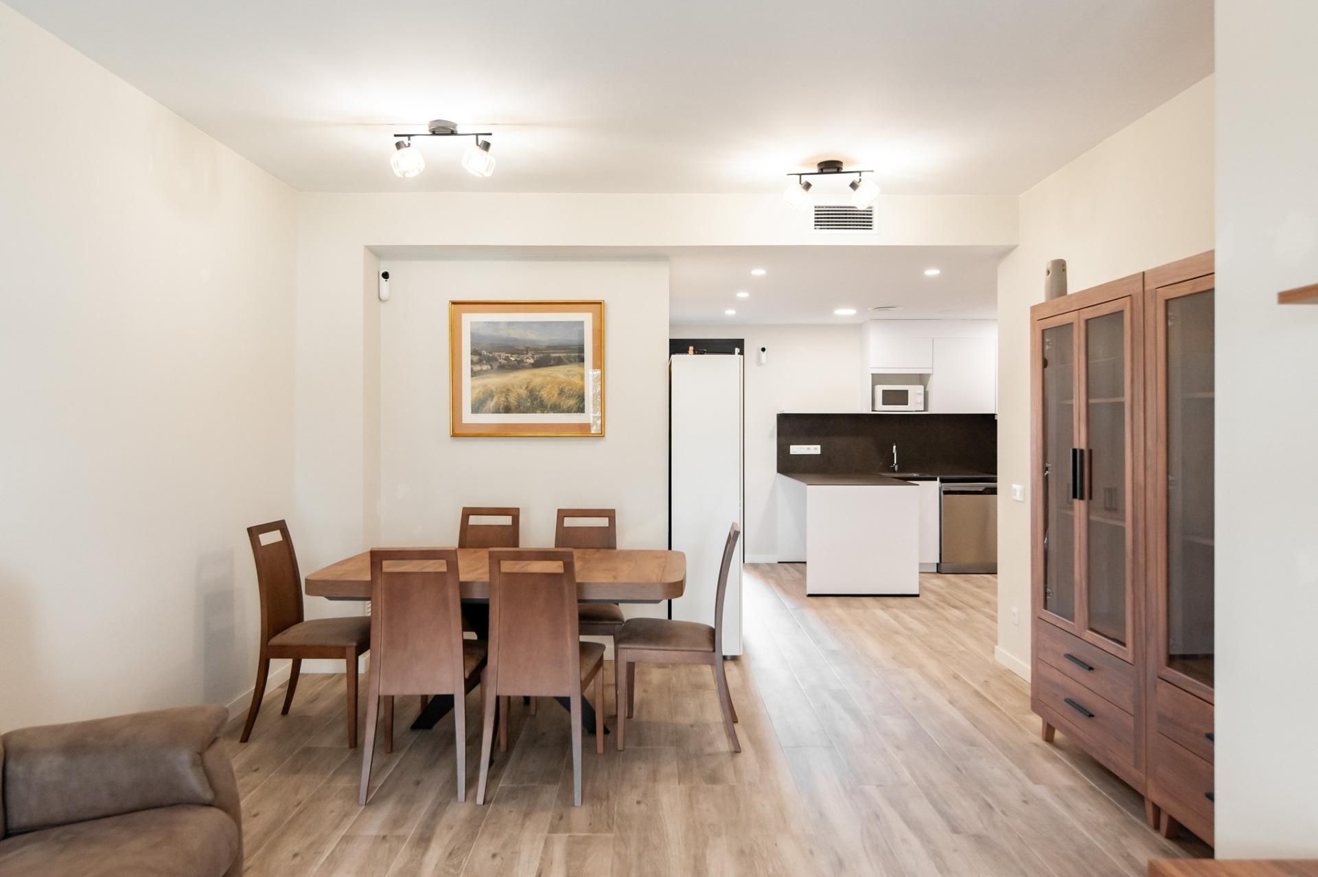 Esszimmer von Wohnung zur Miete in Vilafranca del Penedès mit Klimaanlage, Parkett und Terrasse