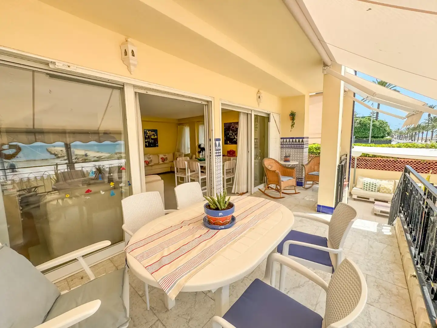 Terrace of Duplexes for rent in Santa Pola  with Air Conditioner, Private garden and Terrace