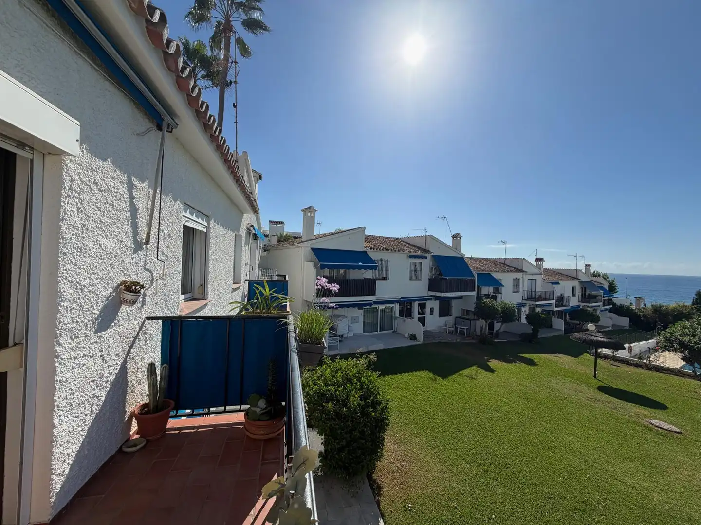 Exterior view of Flat for sale in Mijas  with Private garden, Terrace and Community pool