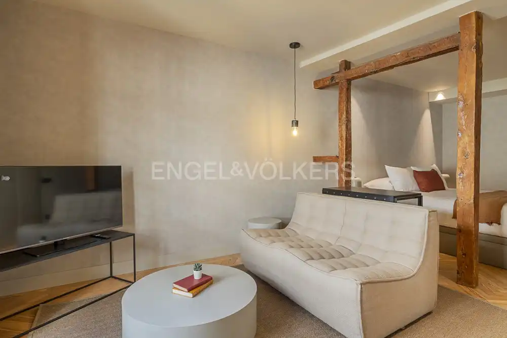 Sala de estar de Piso de alquiler en Madrid con Aire acondicionado, Calefacción y Amueblado