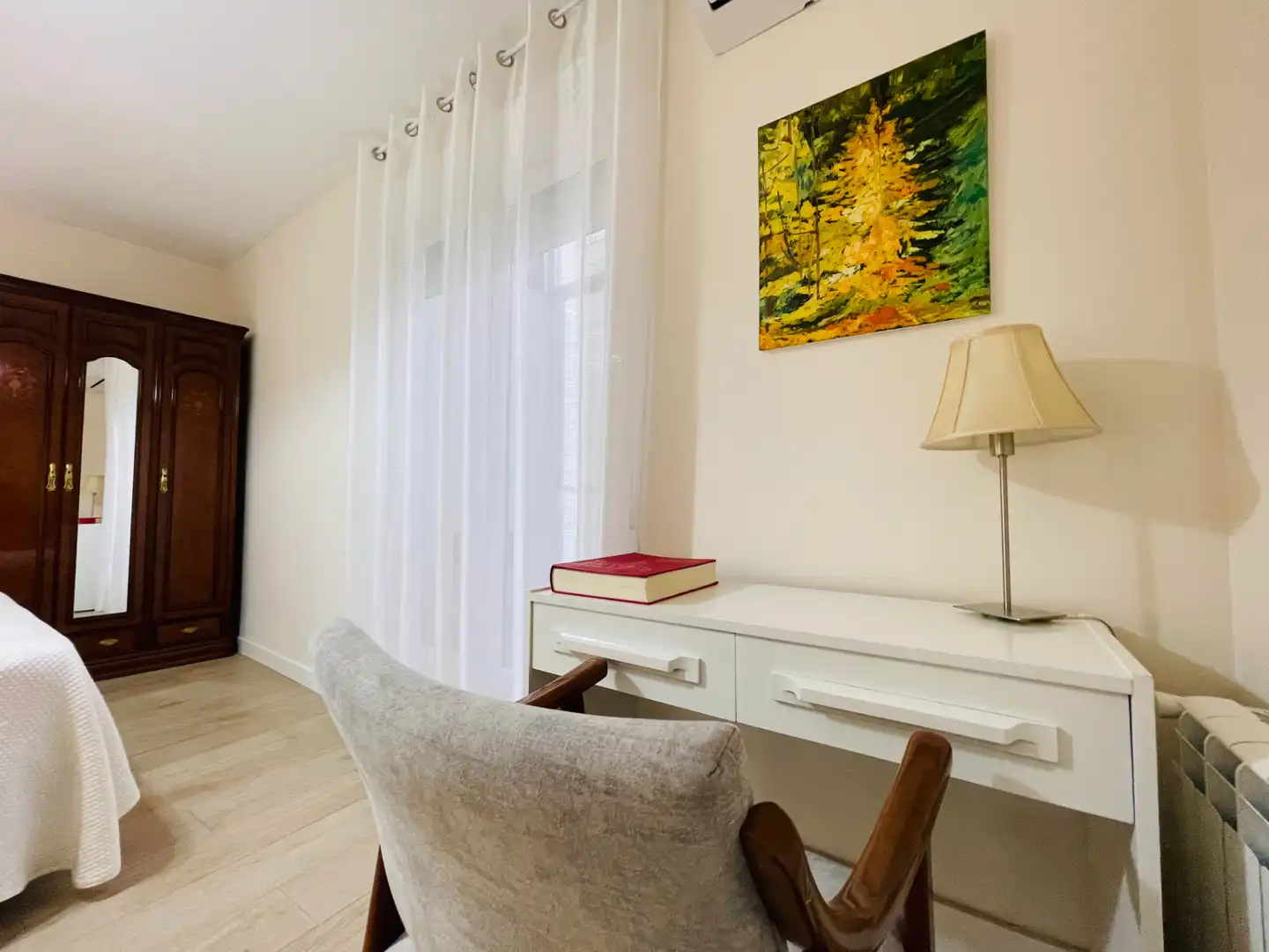 Bedroom of Flat for sale in La Guardia  with Air Conditioner, Heating and Furnished