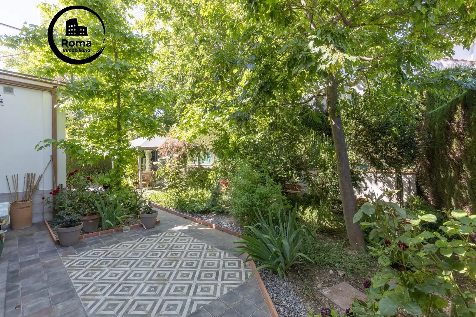Jardín de Casa o chalet en venta en Albolote con Aire acondicionado, Calefacción y Jardín privado