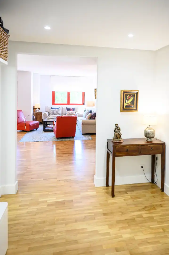 Wohnzimmer von Wohnung zum Verkauf in Pozuelo de Alarcón mit Klimaanlage, Heizung und Parkett
