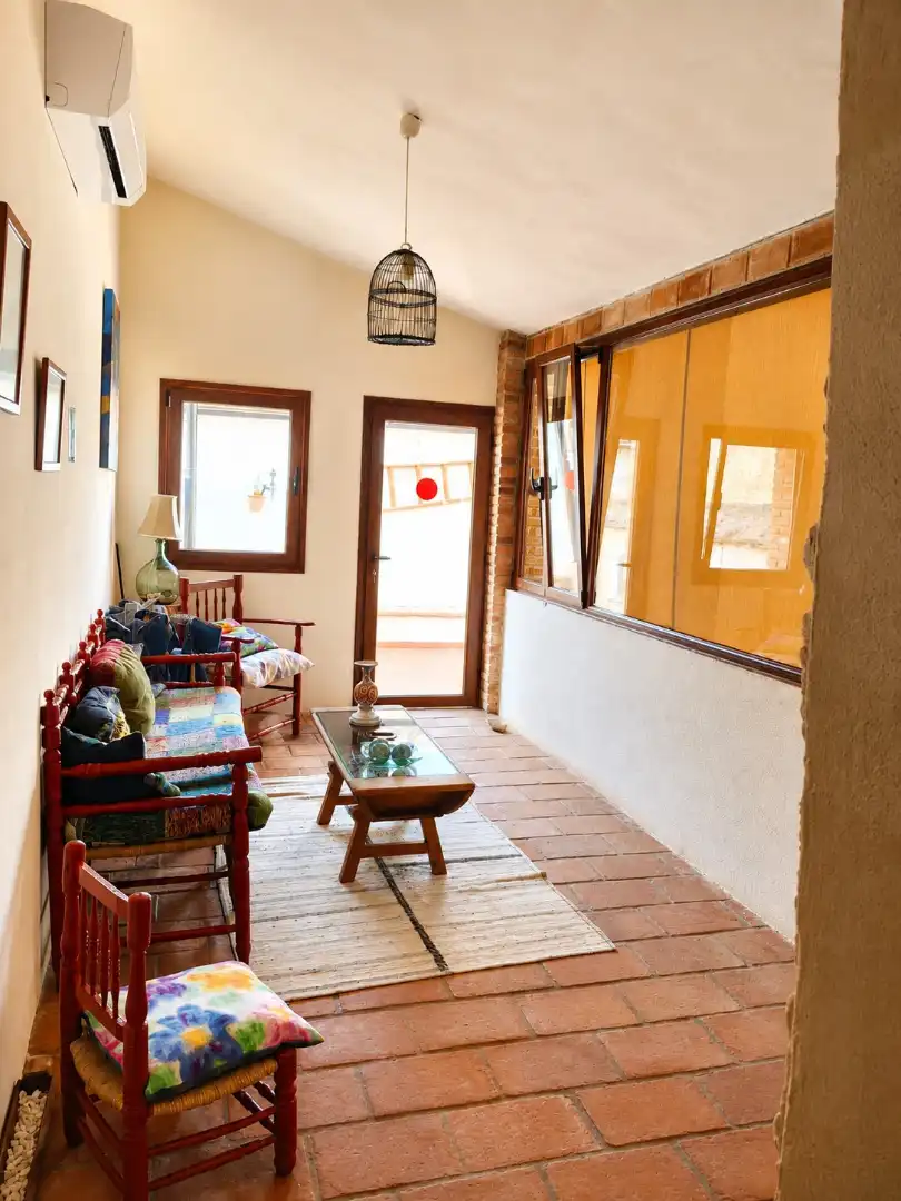 Terrassa de Casa o xalet en venda en Valdeverdeja amb Aire condicionat, Jardí privat i Terrassa