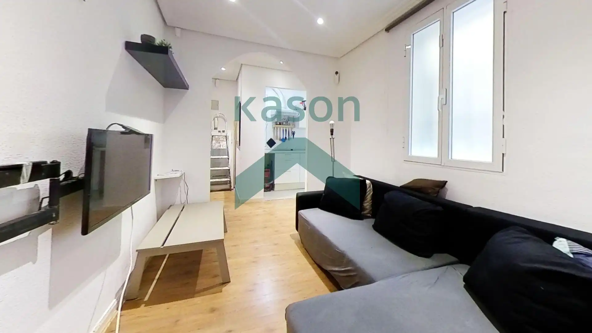 Sala de estar de Apartamento de alquiler en Madrid con Calefacción y Amueblado