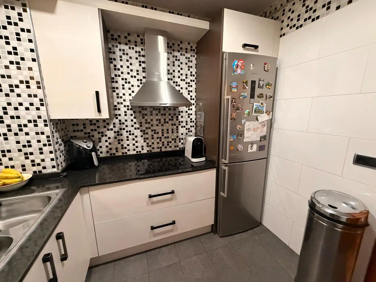 Kitchen of Flat for sale in Sabadell  with Air Conditioner and Parquet flooring