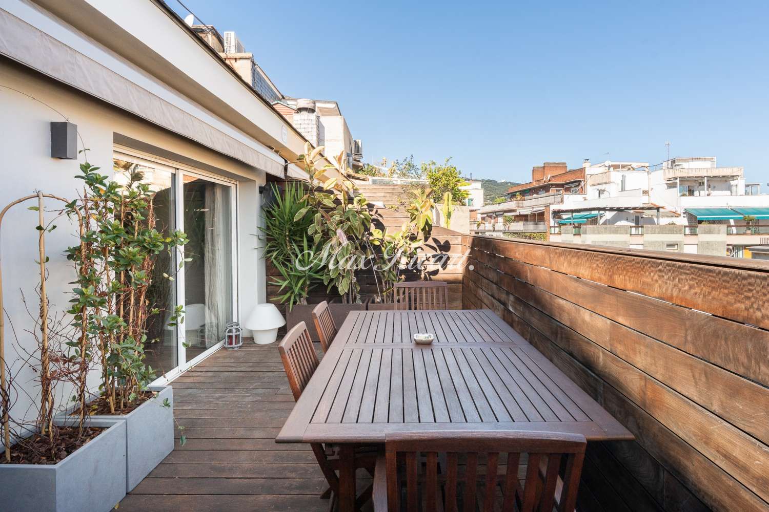 Terraza de Ático de alquiler en  Barcelona Capital con Aire acondicionado, Calefacción y Terraza