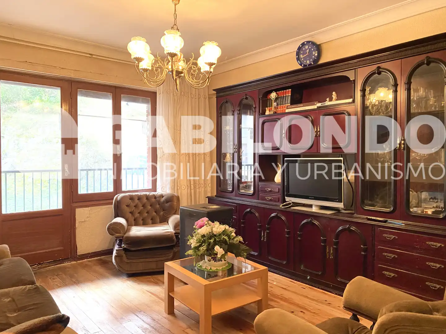 Sala de estar de Piso en venta en Elgoibar con Calefacción, Parquet y Trastero