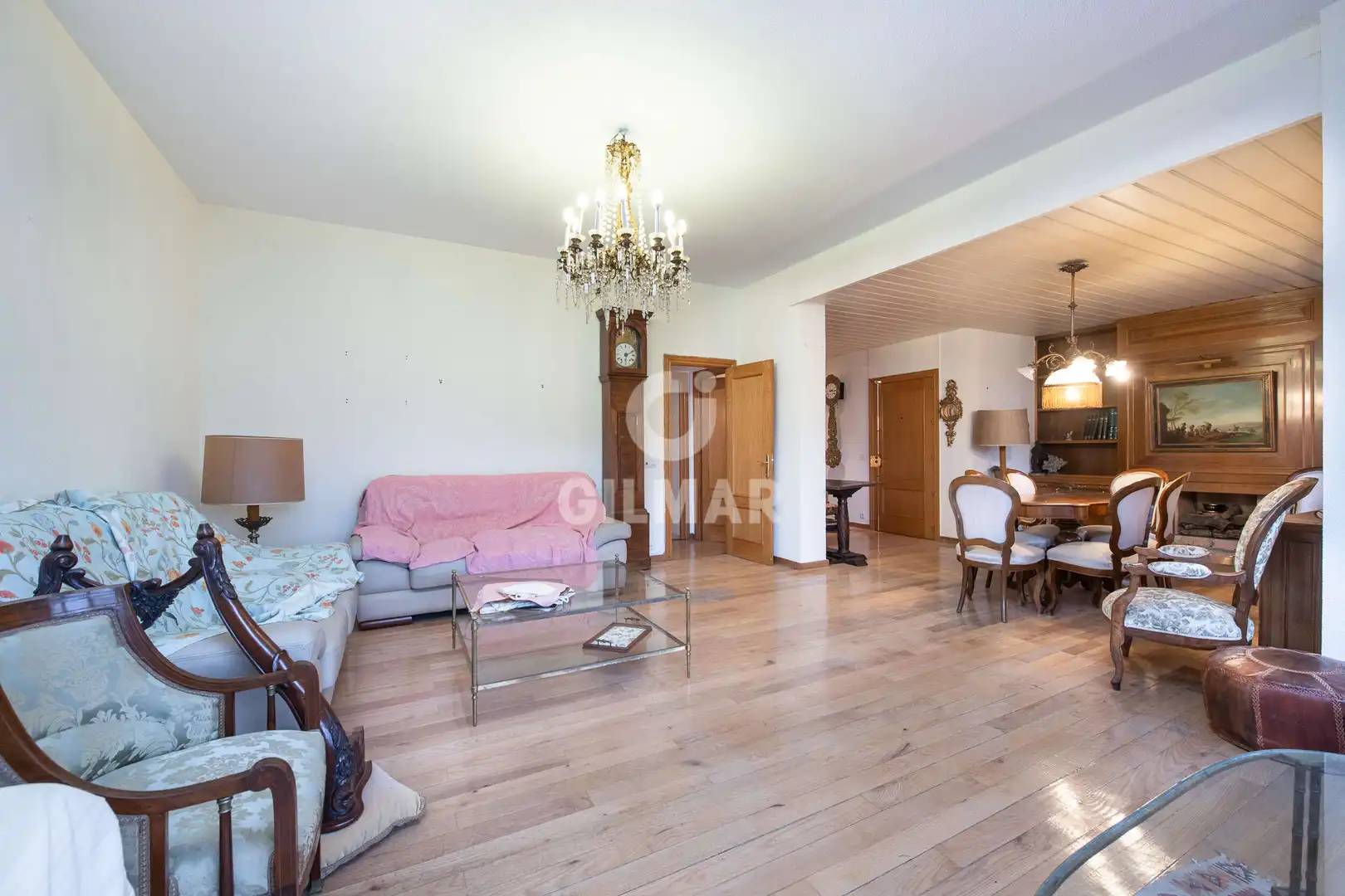 Wohnzimmer von Wohnung zum Verkauf in Madrid mit Heizung, Privatgarten und Abstellraum