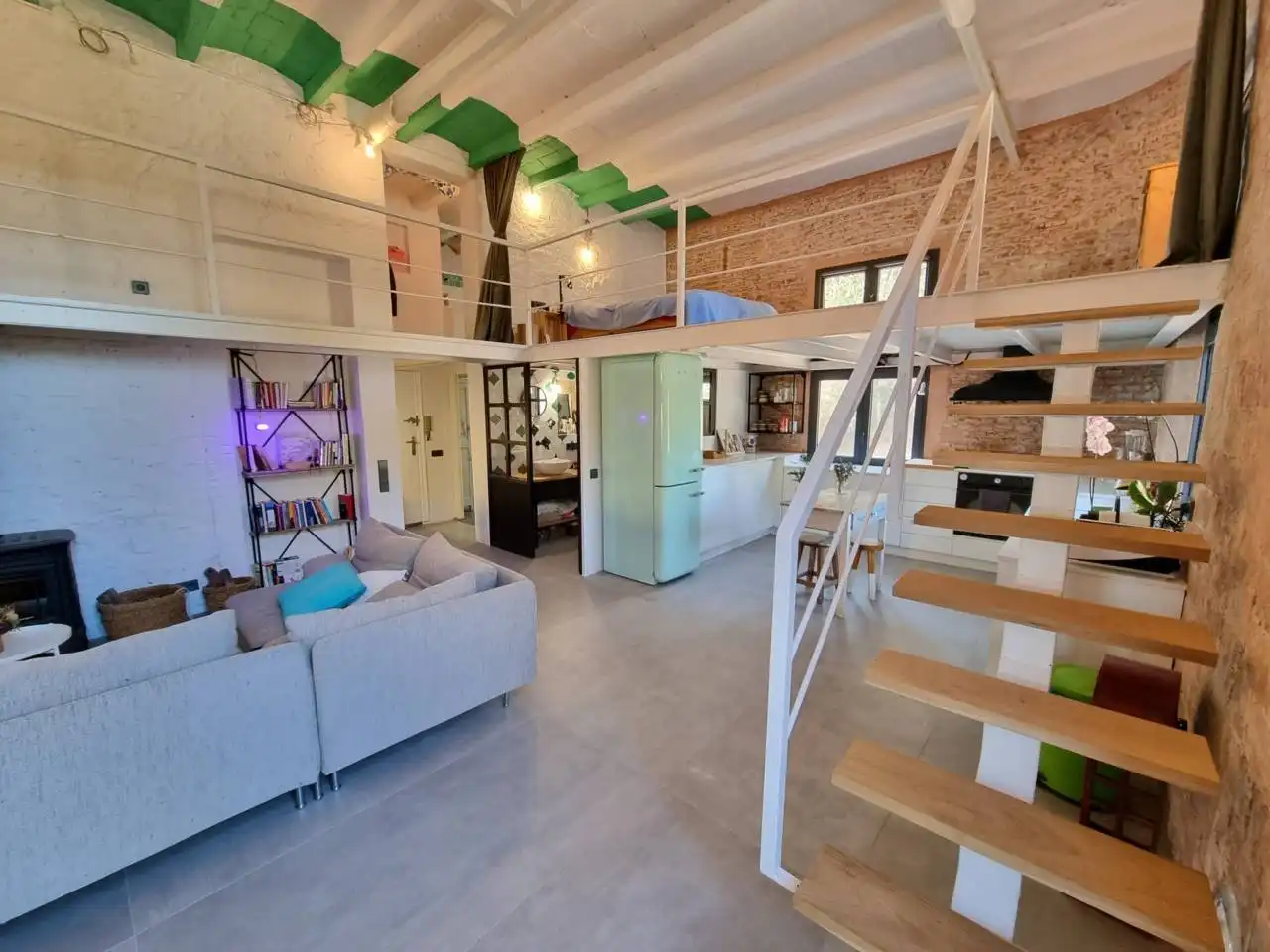 Sala de estar de Dúplex de alquiler en Sarrià - Sant Gervasi