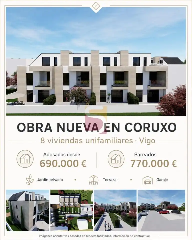 Vista exterior de Casa o chalet en venta en Vigo  con Calefacción y Jardín privado